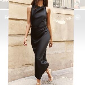 Zara midi satin dress